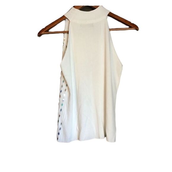 Cal fashions white glittery beaded tank top - Picture 10 of 10